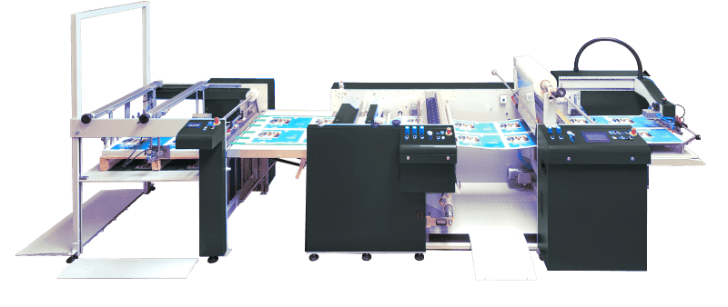 D&K Triton PB Double-sided B1 laminator with floor-level table
